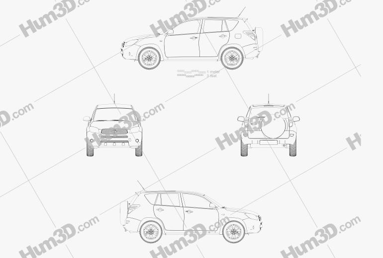 Toyota RAV4 2008 Blueprint