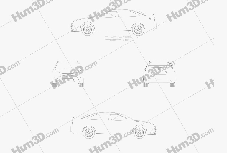 Toyota Camry NASCAR 2016 Blueprint