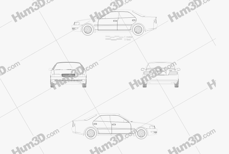 Toyota Chaser 2001 蓝图