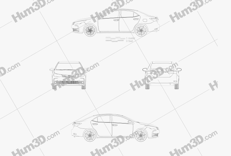 Toyota Corolla 2019 Blueprint