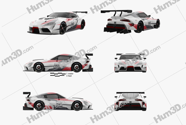 Toyota Supra Racing 2022 Blueprint Template