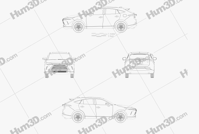 Toyota Harrier 2022 Blueprint