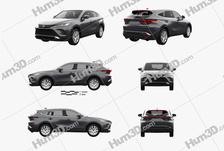Toyota Venza Limited 2022 Blueprint Template