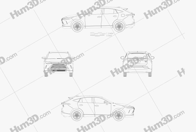 Toyota Venza Limited 2022 Blueprint