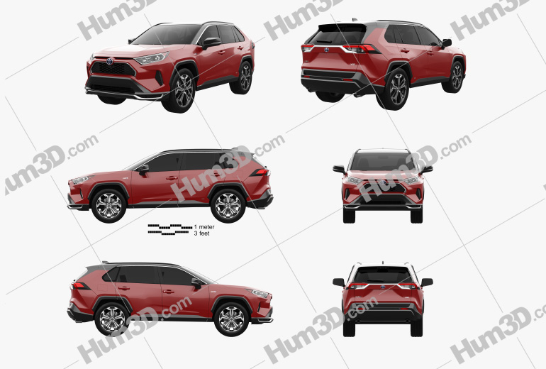 Toyota RAV4 Prime XSE 2022 Blueprint Template