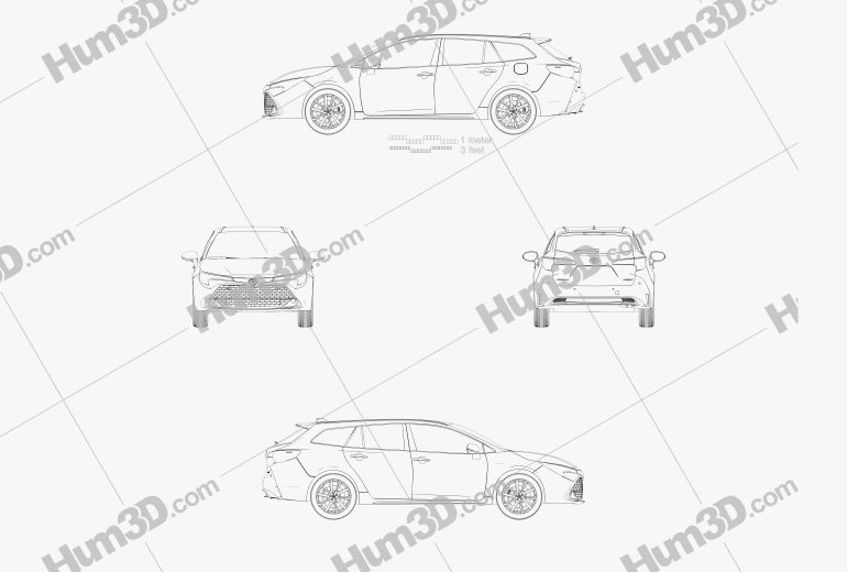Toyota Corolla Touring Sports Hybrid 2023 Blueprint