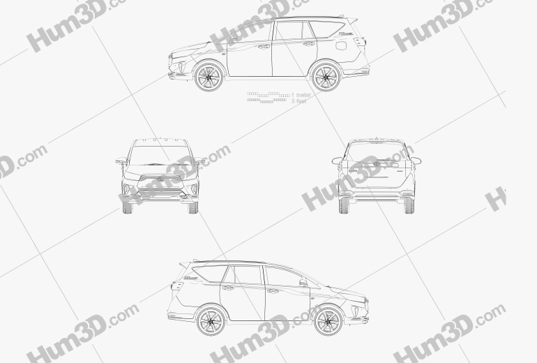 Toyota Innova EV 2022 Blueprint