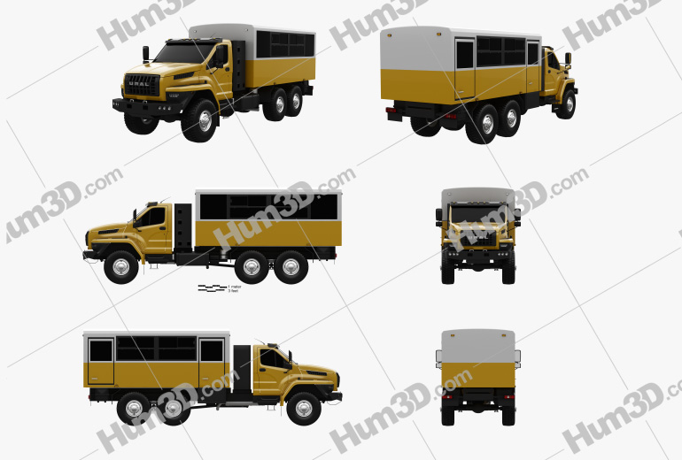 Ural Next Crew Truck 2018 Blueprint Template