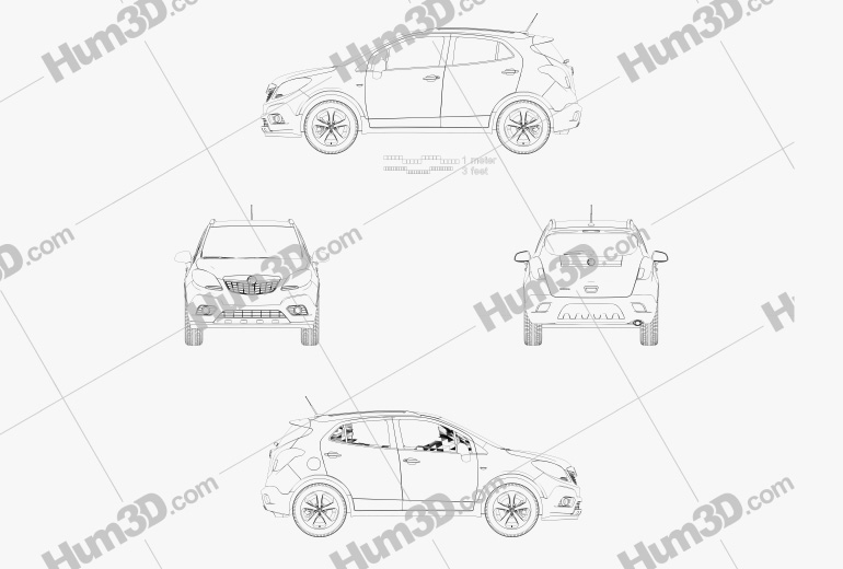 Vauxhall Mokka 2013 設計図