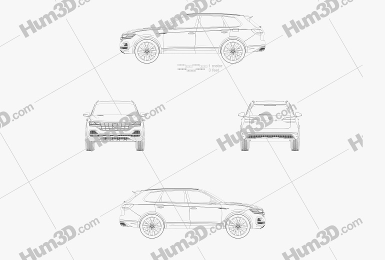 Volkswagen T-Prime GTE 2017 Blueprint