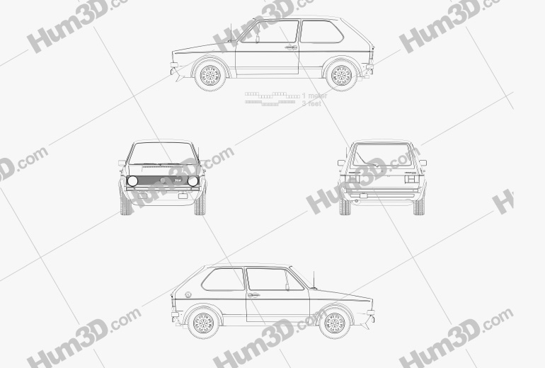 Volkswagen Golf GTI 1975 Plan