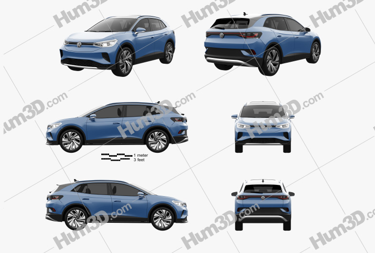 Volkswagen ID.4 2022 Blueprint Template
