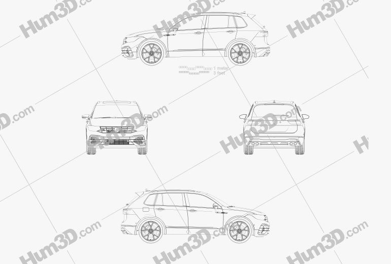 Volkswagen Tiguan R 2022 Blueprint