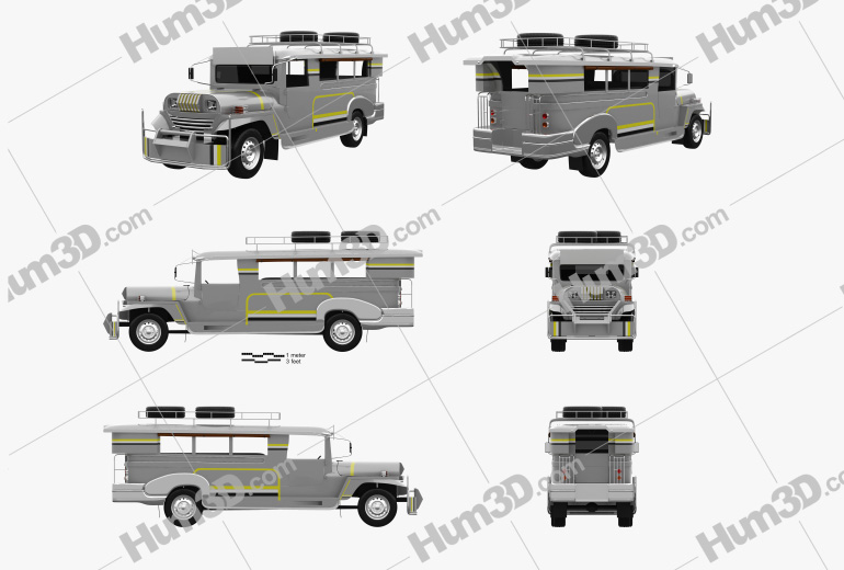 Willys Jeepney Philippines 2012 Blueprint Template