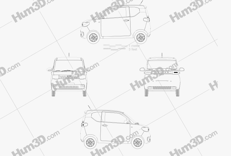 Wuling Hongguang Mini EV 2022 Blueprint