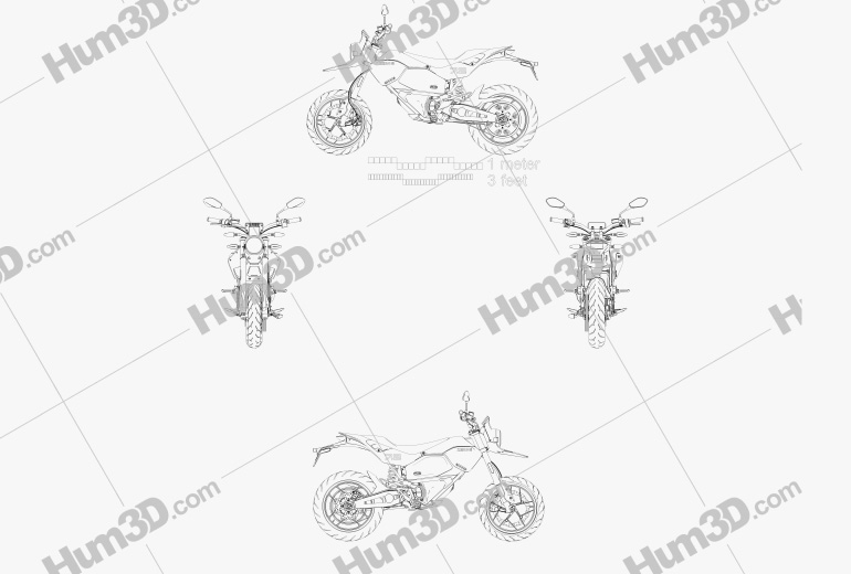 Zero Motorcycles FXE 2022 Blueprint