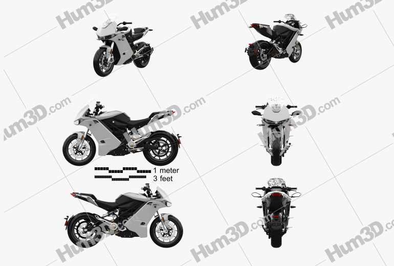 Zero Motorcycles SR S 2022 Blueprint Template