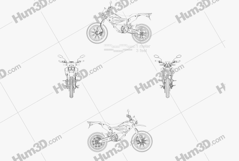 Zero-Motorcycles FX 2022 Blueprint