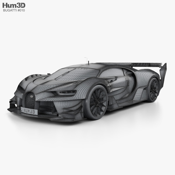 Bugatti Vision Gran Turismo 2017 3D-Modell - Herunterladen Fahrzeuge on | Taschenschirme