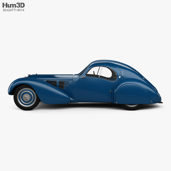 Bugatti Type 57sc Atlantic Con Interior 1936 Modelo 3d Descargar Vehículos On 1348