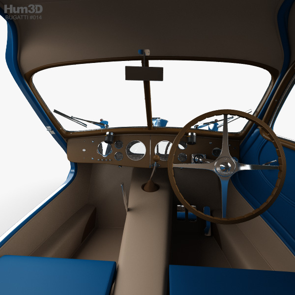 Bugatti Type 57sc Atlantic Con Interior 1936 Modelo 3d Descargar Vehículos On 3807