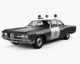 Buick Wildcat Polícia 1968 Modelo 3d