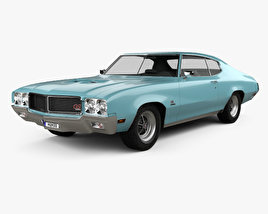 Buick GS 455 Stage 1 쿠페 1970 3D 모델 