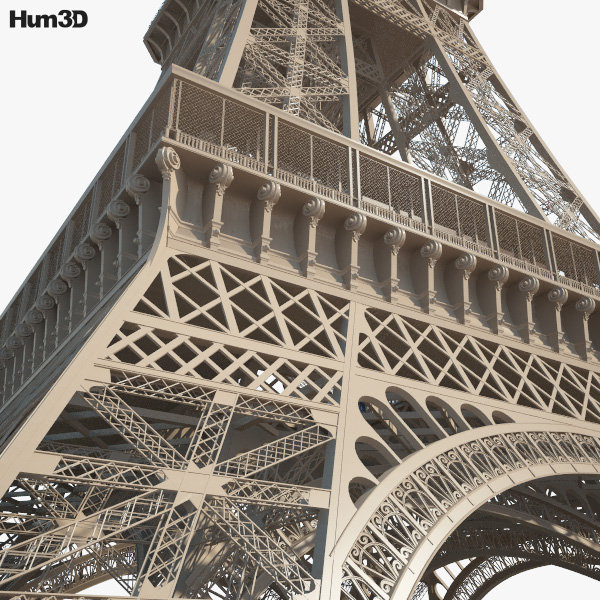 Tour Eiffel 3d model 3D Studio,3ds Max,Cinema 4D files free