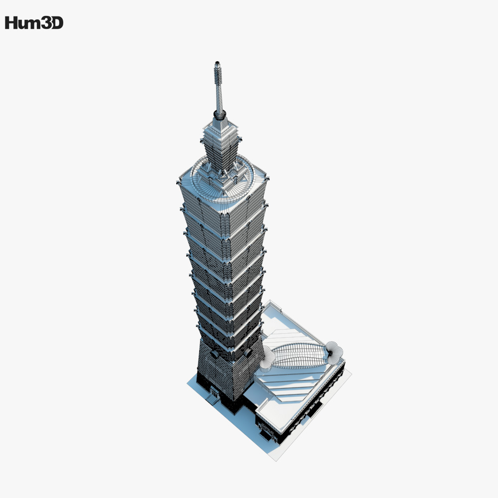 台北101 3D模型- 下载建筑on 3DModels.org
