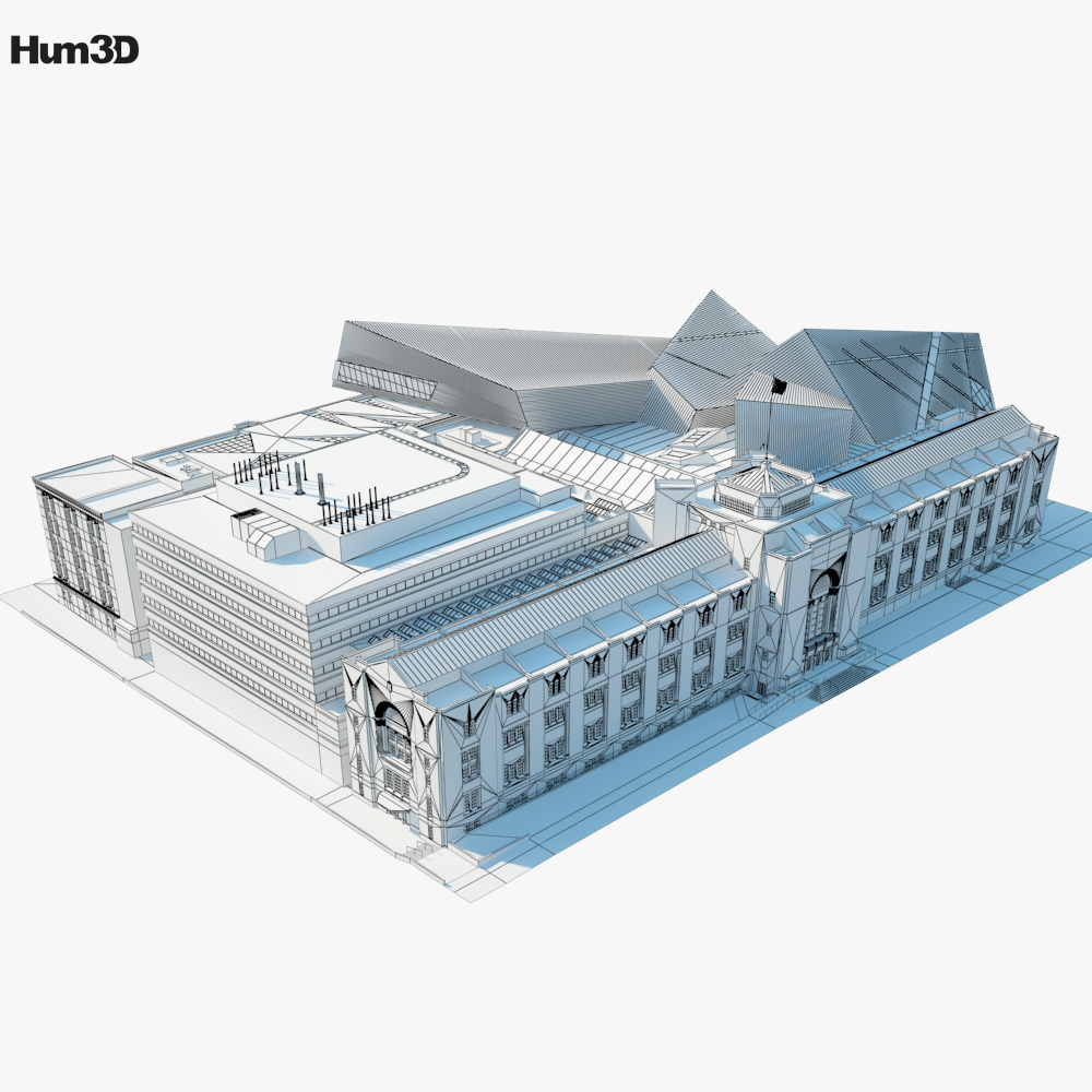 皇家安大略博物館3D model 下载建筑on