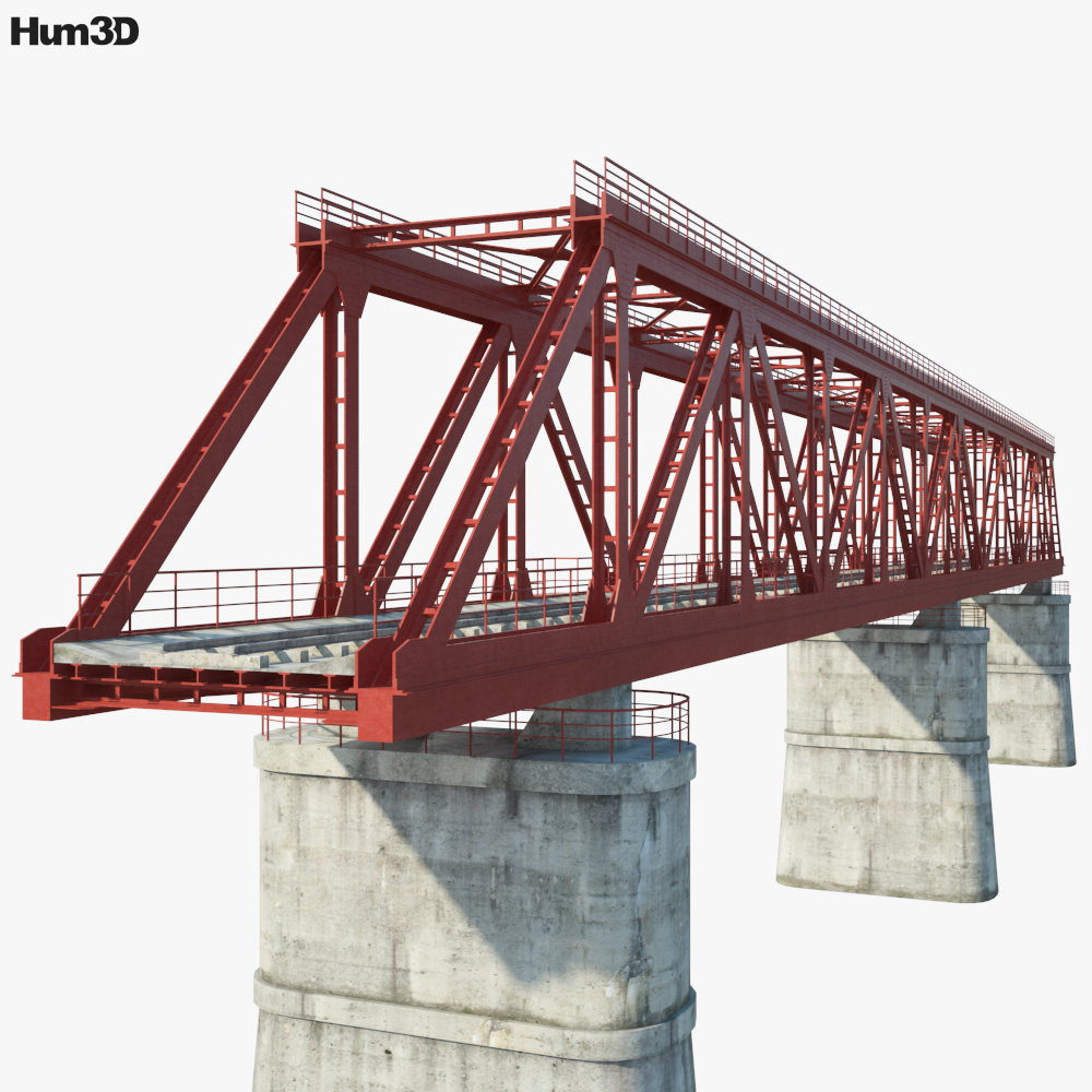 3D-печатные модели железнодорожного моста