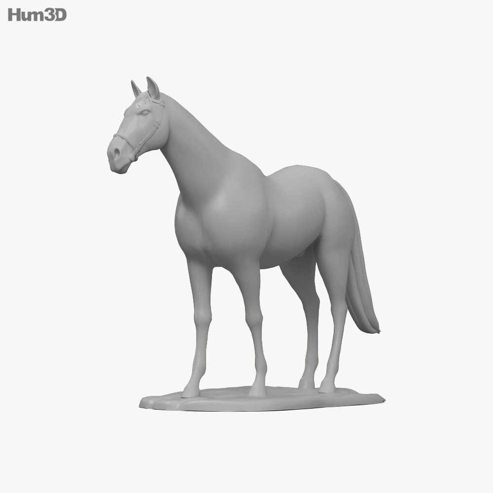 Cavalo modelo 3D gratuito - .3ds .obj .max .blend .fbx .dwg .dxf - Free3D