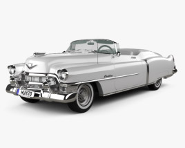Cadillac Eldorado descapotable 1953 Modelo 3D