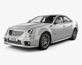 Cadillac CTS-V 세단 2014 3D 모델 