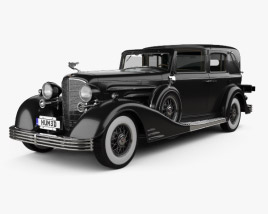Cadillac V-16 town car 1933 Modello 3D
