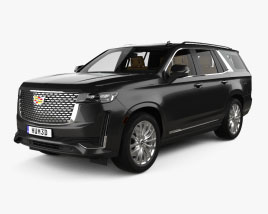 Cadillac Escalade Luxury with HQ interior 2024 3D model