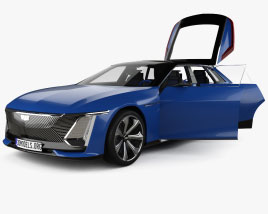 Cadillac Celestiq з детальним інтер'єром 2022 3D модель
