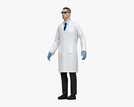 Scientist 3D model