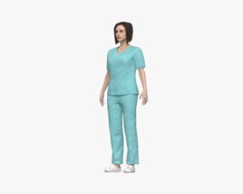 Krankenschwester 3D-Modell
