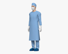 외과 의사 3D 모델 