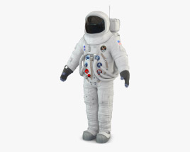Astronauta NASA Apollo 11 Modello 3D