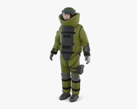 Взрывозащитный костюм 3D модель