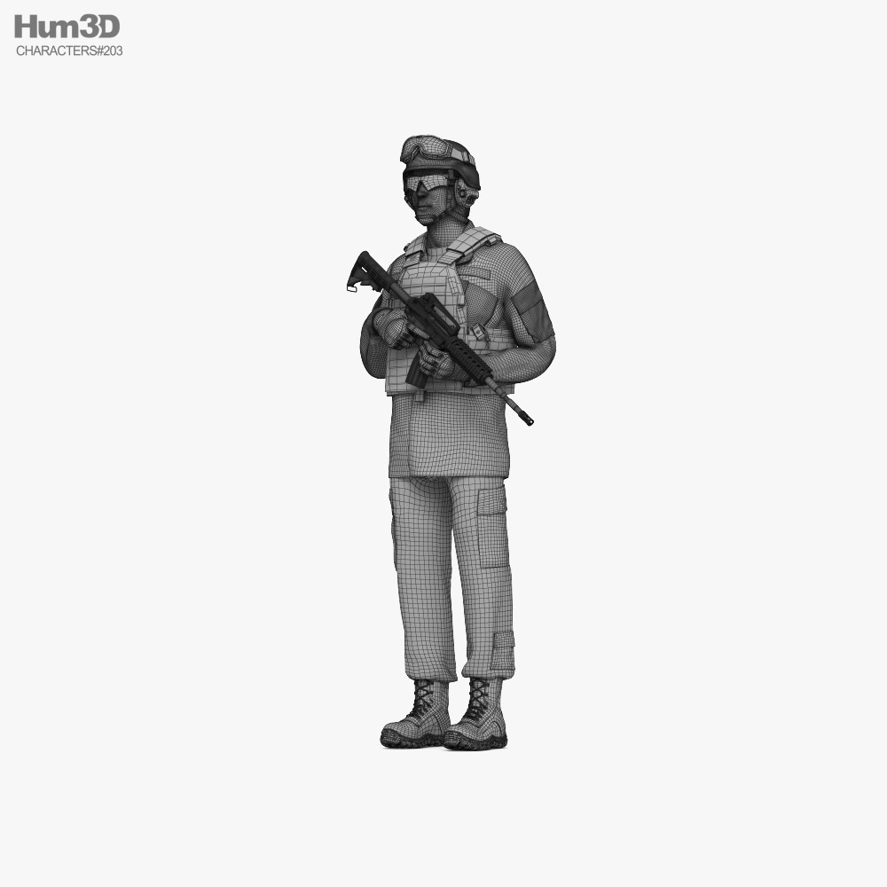 Soldier - Free 3D models