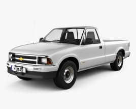 Chevrolet S10 Single Cab Long bed 2005 3D-Modell
