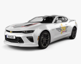 Chevrolet Camaro SS Indy 500 Pace Car with HQ interior 2017 3D model