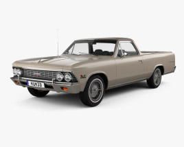 Chevrolet El Camino Custom 1966 3D model