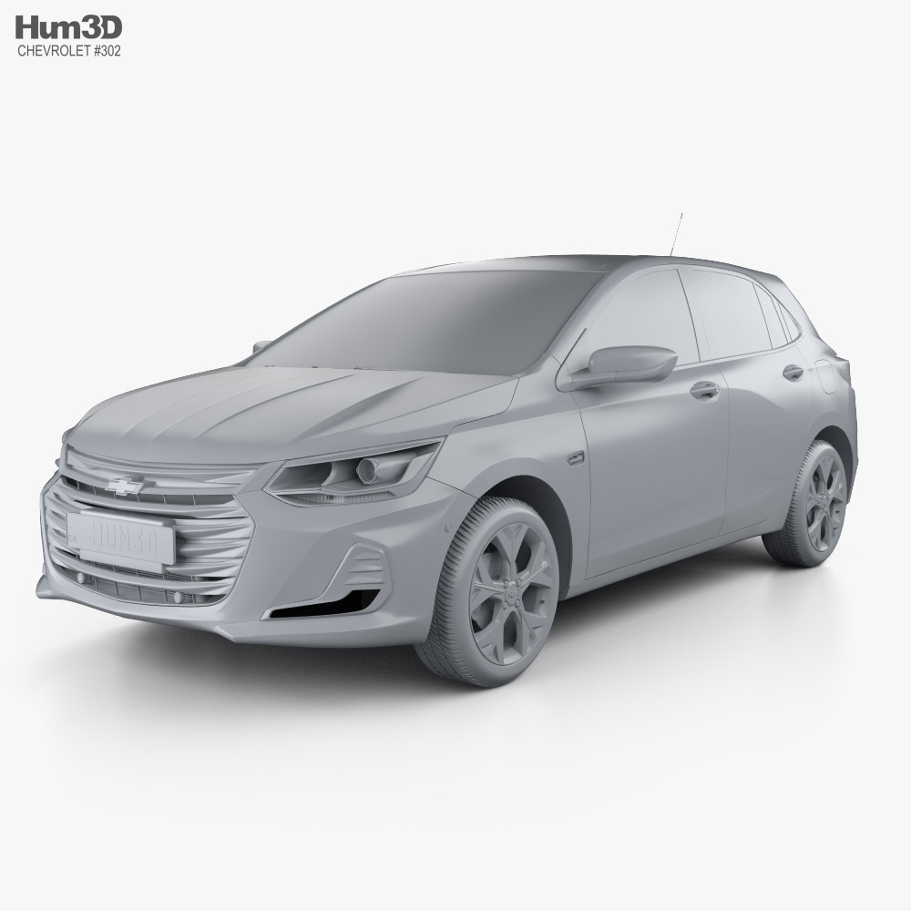 360 vista de Chevrolet Onix Premier hatchback 2023 modelo 3D