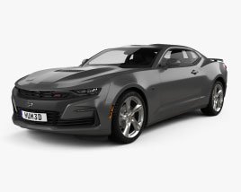 Chevrolet Camaro SS with HQ interior and engine 2023 3D model