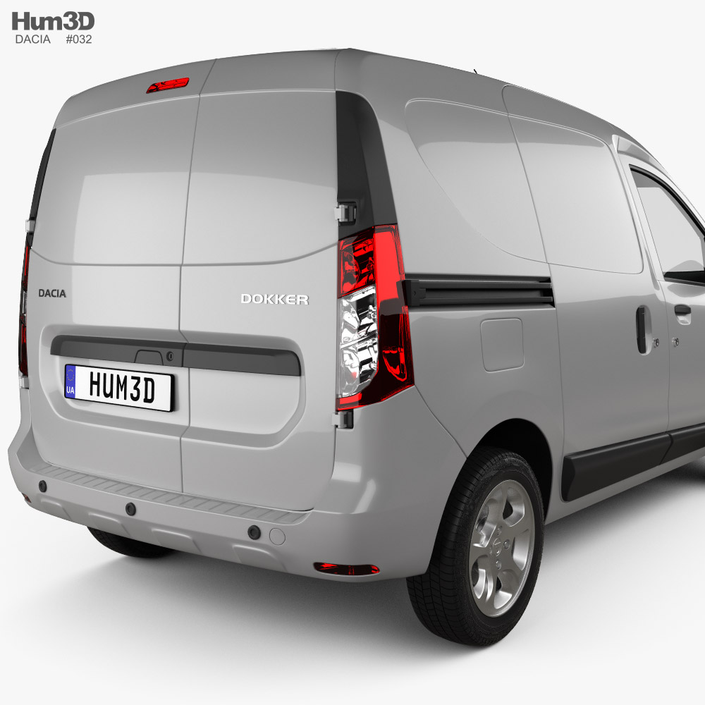 Dacia Dokker Van 2021 3D model - Download Vehicles on
