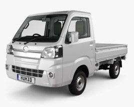Daihatsu Hijet Truck с детальным интерьером 2017 3D модель